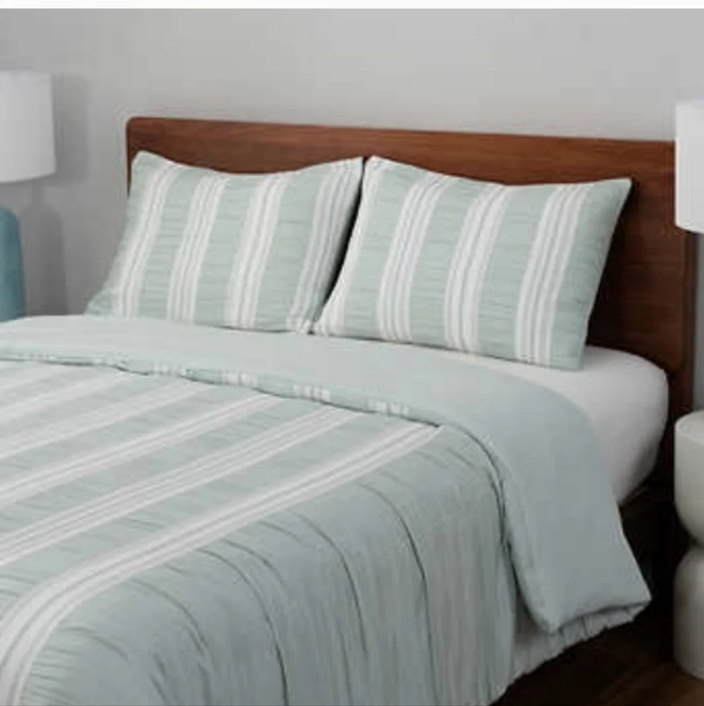 Berkshire life waffle stripe comforter set